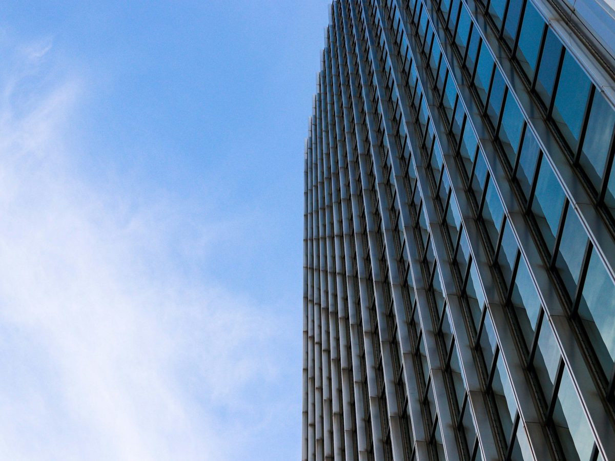 A non-descript commercial building